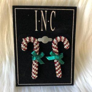 INC Candy Cane Drop Earrings